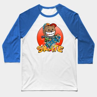 Skate bear Baseball T-Shirt